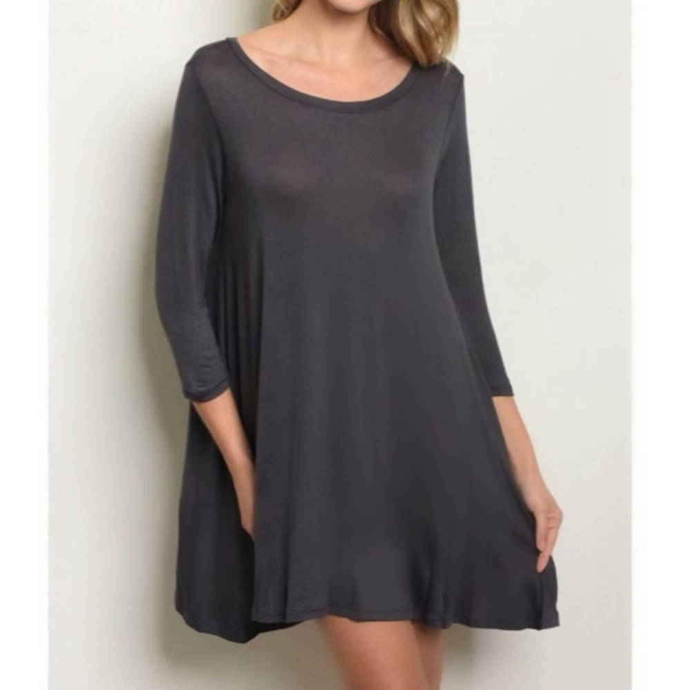 🆕❤ NWT Charcoal Lightweight Tunic Dress/Top ❤